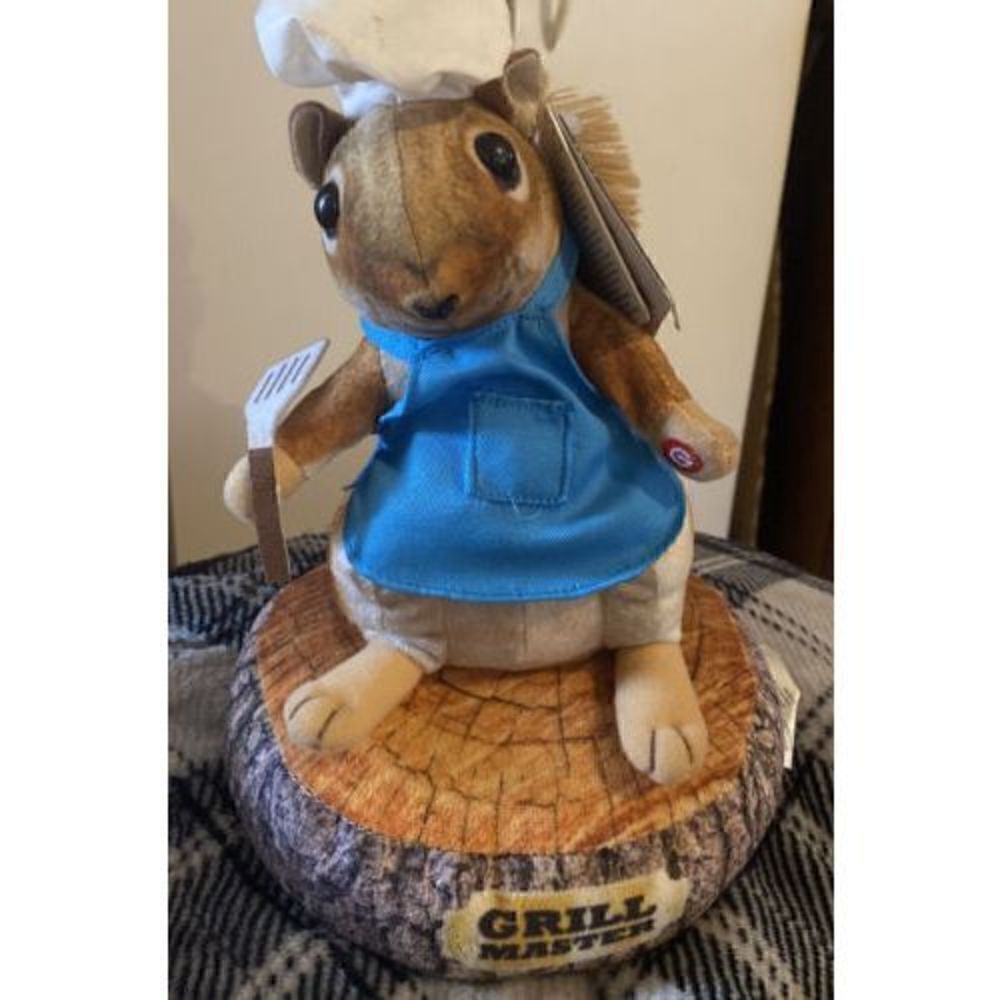 Vintage Grill Master 1987 New Gemmy Hyperreal Magogo Squirrel Hot,Hot.Hot